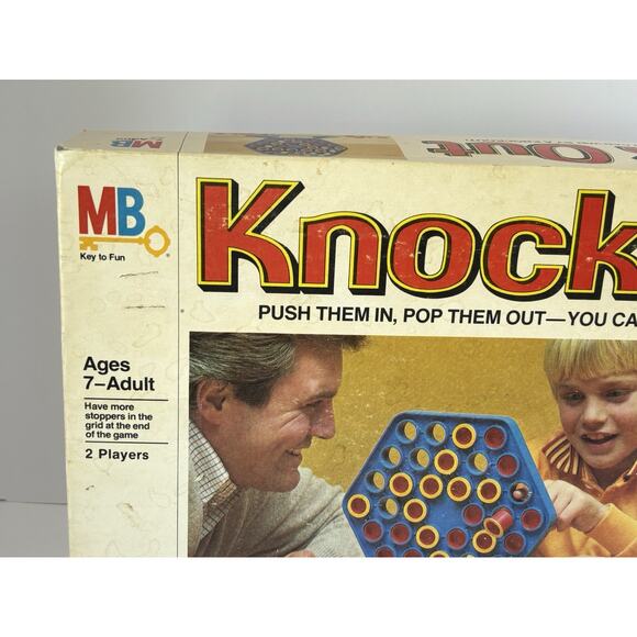 Vintage 1975 MB Knock Out Game Complete – Hex Board, Pegs, Instructions - Picture 10 of 16